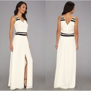 Parker White and Black Maxi Dress